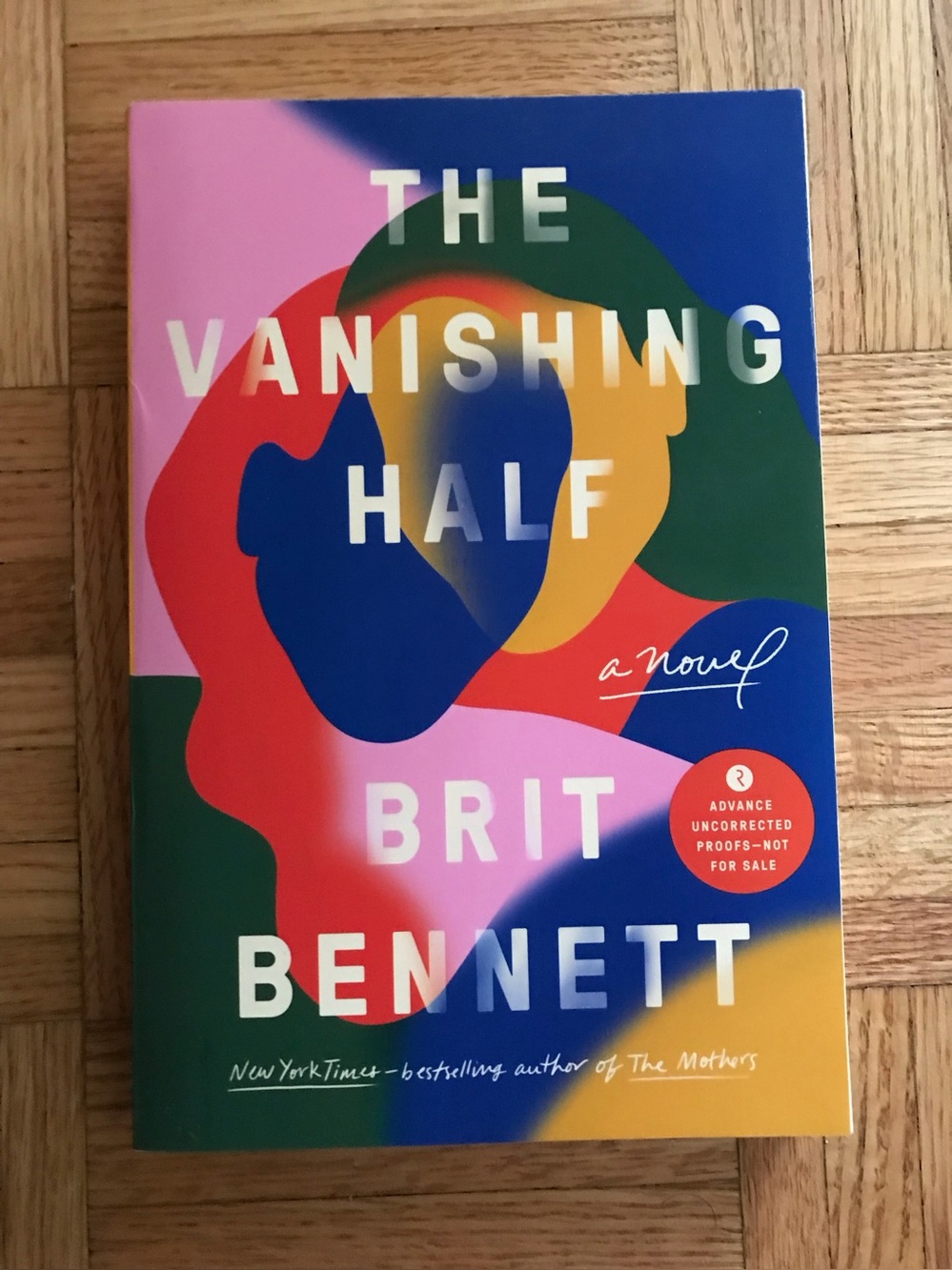 The Vanishing Half by Britt Bennett ARC Advanced Reader Copy Uncorrected Unread